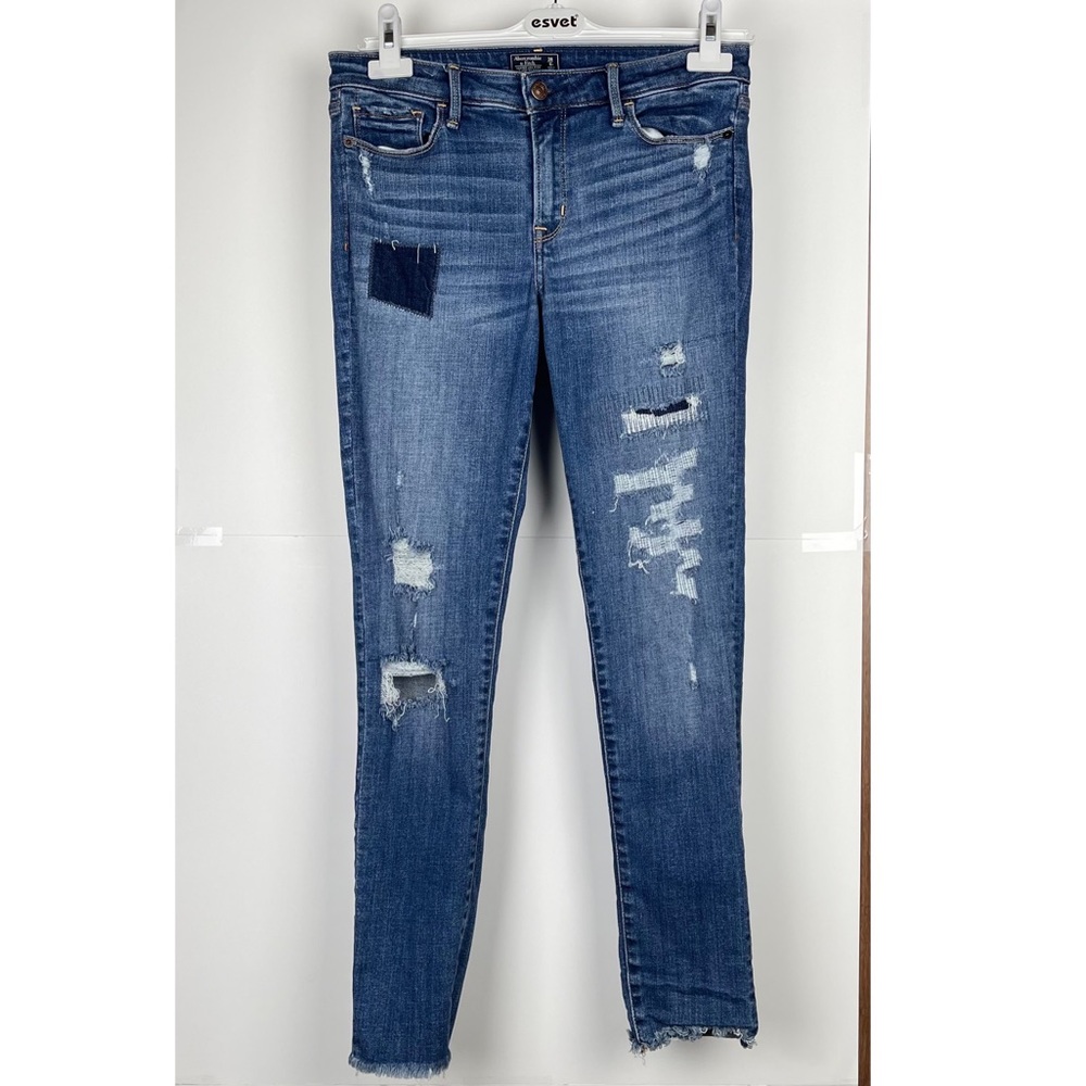 Abercrombie & Fitch Distressed Raw Hem Skinny Jeans Size 28/6